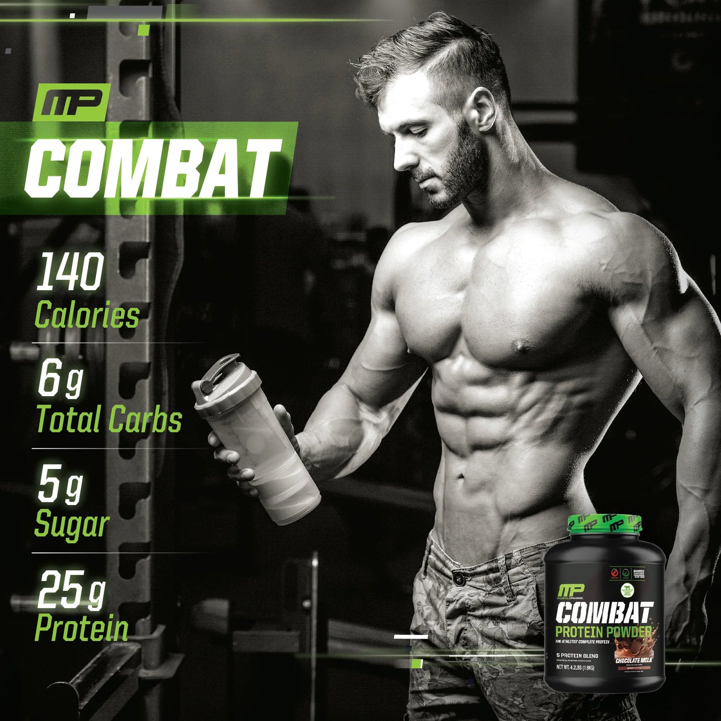 MusclePharm | Combat Protein Powder 4lbs